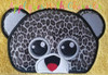 Beanie Boo Leopard Peeker Applique Design