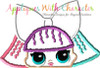 LOL Pranksta Doll Peeker Applique Design