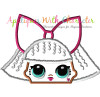 LOL Diva Doll Peeker Applique Embroidery Design