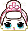 LOL Fancy Doll Peeker Applique Embroidery Design