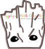 Baby Tree Root Peeker Applique Embroidery Design