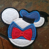 Don Duck Mr Mouse Ears Head Applique Design