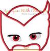 Hero Masked Owl Peeker Applique Design