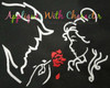 Beauty with Beast Silhouette Embroidery Design