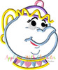 Beauty Teapot Applique Design