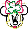 Minnie Mouse St. Patrick's Day Applique Design