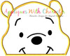 Winnie the Pooh Smile Peeker Applique Design