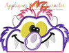 My Pet Monster Peeker Applique Embroidery Design