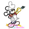 Mr Mouse Grill Summer Applique Design