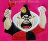 Alice Queen of Hearts Bust Applique Design