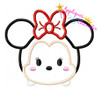 Minnie Mouse Tsum Tsum Applique Embroidery Design