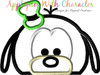 Goofy Tsum Peeker Applique Embroidery Design