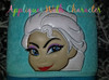 Frozen Elsa Peeker Applique Embroidery Design