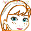 Frozen Anna Peeker Applique Design