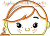 Frozen Anna Tsum Peeker Applique Design