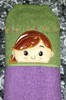 Frozen Anna Tsum Peeker Applique Embroidery Design