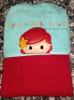 Little Mermaid Peeker Applique Embroidery Design