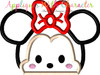 Miss Mouse Tsum Peeker Applique Design