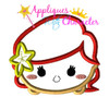 Little Mermaid Tsum Tsum Applique Design
