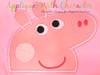 Peppa Pig Peeker Applique Embroidery Design