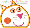 Peppa Pig Candie Cat Peeker Applique Design