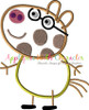 Peppa Pig Pedro Pony Applique Embroidery Design