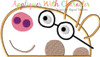 Peppa Pig Pedro Pony Peeker Applique Design