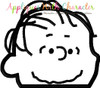 Peanuts Linus Christmas Applique Embroidery Design