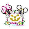 Mr Mouse Miss Mouse Halloween Pumpkin Applique Design