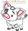 Island Girl Pua Pig Applique Design