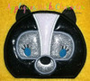 Bambi Flower Skunk Peeker Applique Design