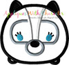 Bambie Flower Skunk Tsum Tsum Applique Design