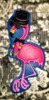 Mardi Gras Flamingo Applique Embroidery Design