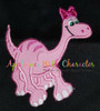 Good Dinosaur Girl Applique Design 