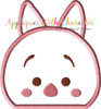 Honey Bear Pig Peeker Applique Design