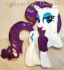 MLP Rarity Unicorn Pony Applique Embroidery Design
