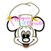 Chef Mr Mouse Face Applique Design