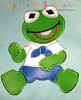 Muppet Baby Kermit Applique Design