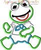 Muppet Baby Kermit Applique Design