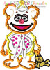 Muppet Baby Fozzie Applique Embroidery Design