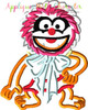 Muppet Baby Animal Applique Embroidery Design