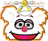 Muppet Baby Fozzie Peeker Applique Design