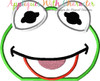Muppet Baby Kermit Peeker Applique Design