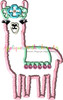 Llama Applique Embroidery Design