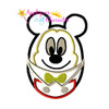 Mickey Mouse Easter Egg Applique Embroidery Design
