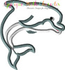 Ocean Dolphin Applique Embroidery Design