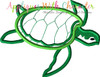 Ocean Sea Turtle Applique Embroidery Design