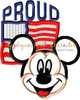 American Flag Mr Mouse Proud Applique Design