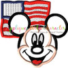 American Flag Mr Mouse Applique Design