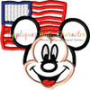 American Flag Mr Mouse Applique Design